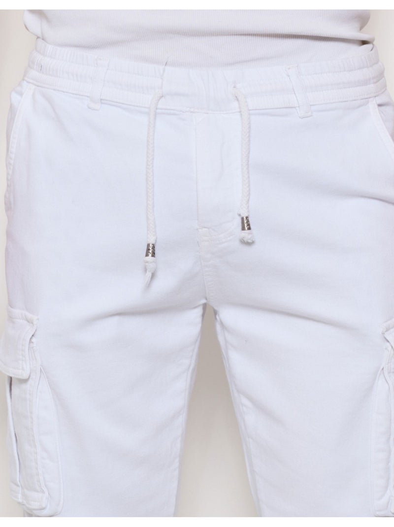 PANTALÓN CARGO Kebello Blanco - Kiabi