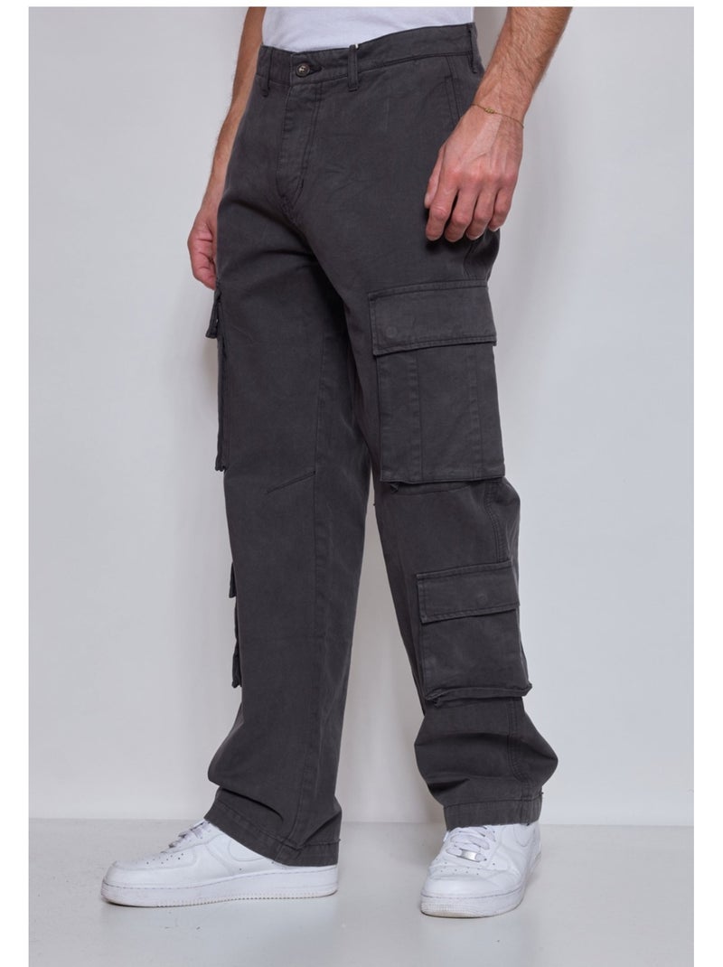 PANTALÓN CARGO Kebello Gris - Kiabi