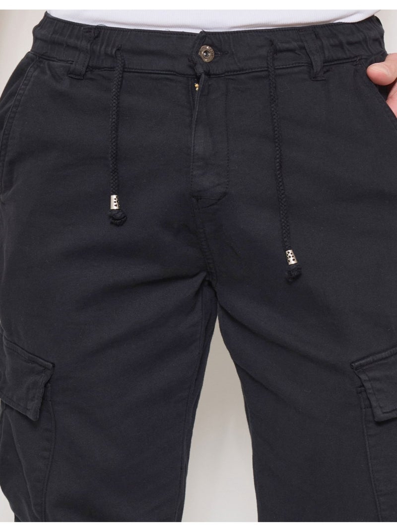PANTALÓN CARGO Kebello Negro Negro - Kiabi