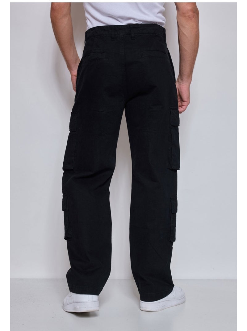 PANTALÓN CARGO Kebello Negro Negro - Kiabi