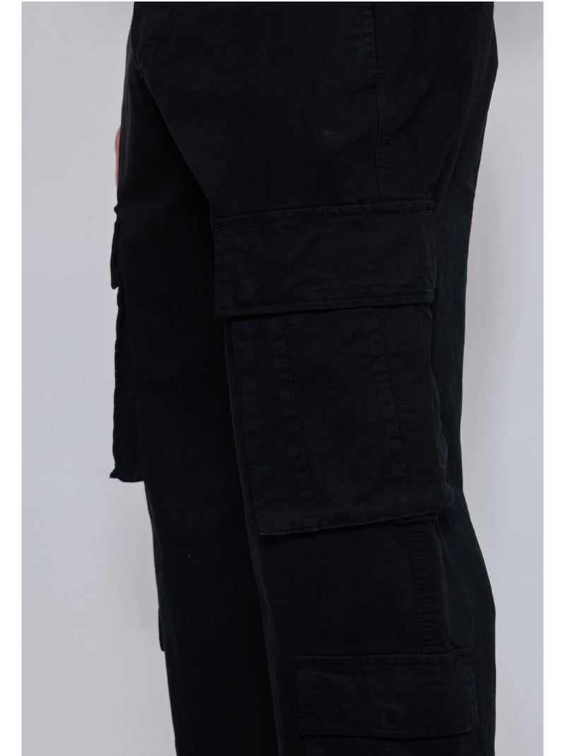 PANTALÓN CARGO Kebello Negro Negro - Kiabi
