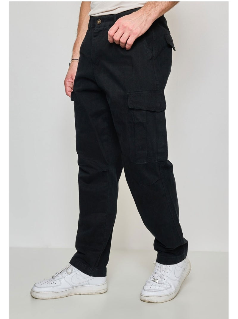 PANTALÓN CARGO Kebello Negro Negro - Kiabi