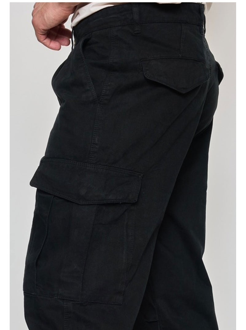 PANTALÓN CARGO Kebello Negro Negro - Kiabi