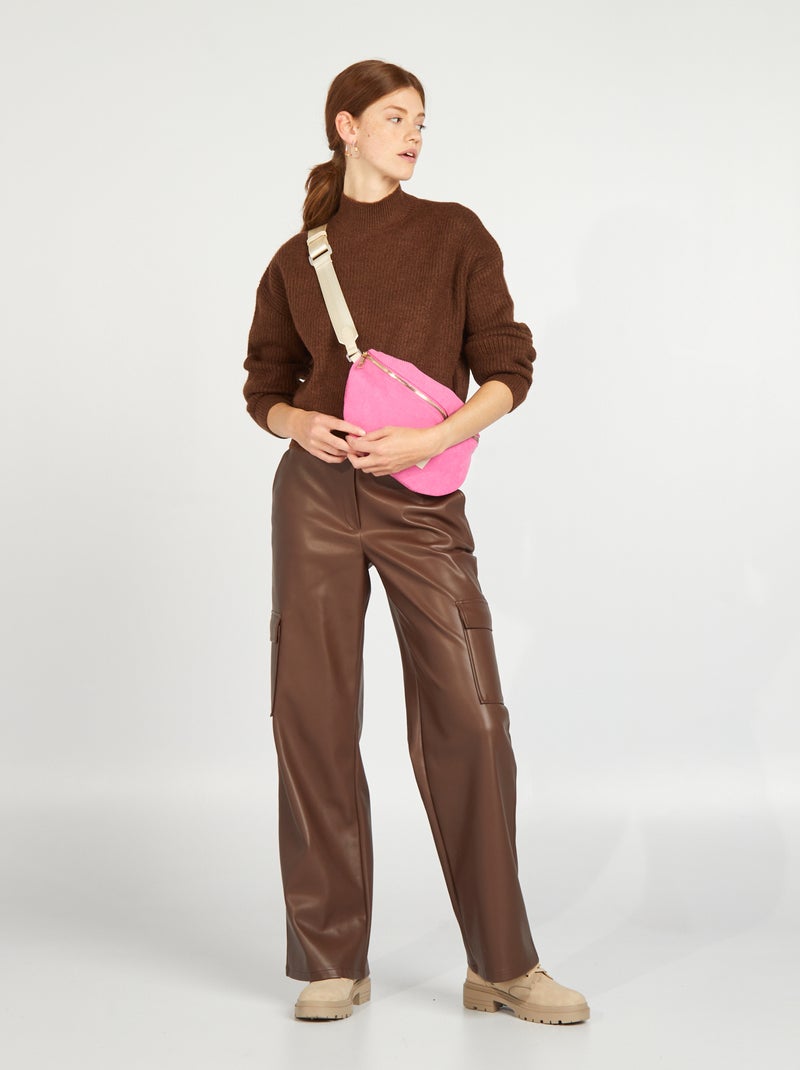 Pantalón cargo MARRON - Kiabi