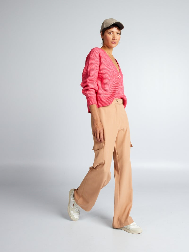 Pantalón cargo MARRON - Kiabi
