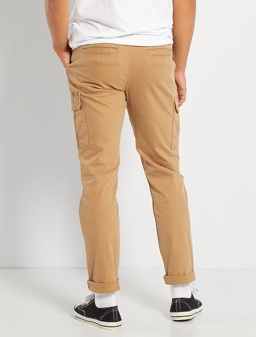Pantalón cargo skinny - BEIGE - Kiabi - 20.00€