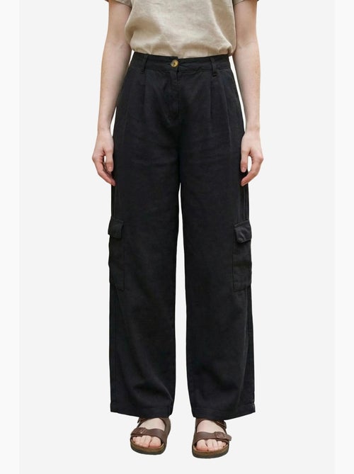 Pantalón cargo tiro alto ancho my fashion - Kiabi