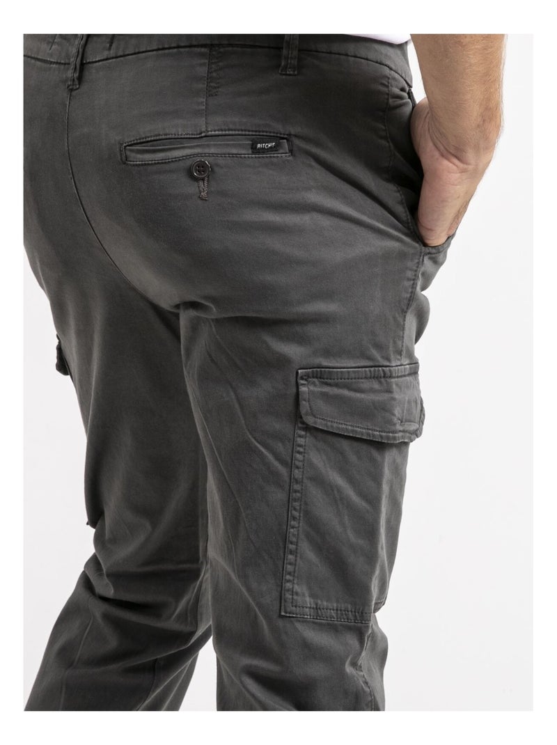 Pantalón cargo VAUDREUIL Gris oscuro - Kiabi