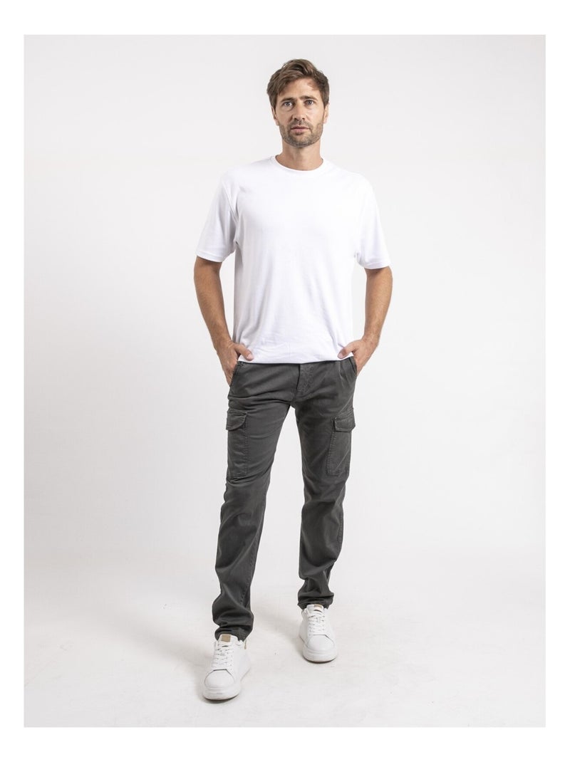 Pantalón cargo VAUDREUIL Gris oscuro - Kiabi
