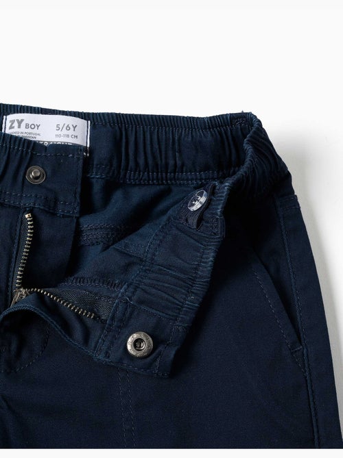 Pantalón carpenter de sarga con cintura elástica - Kiabi Pantalón carpenter de sarga con cintura elástica - Kiabi
