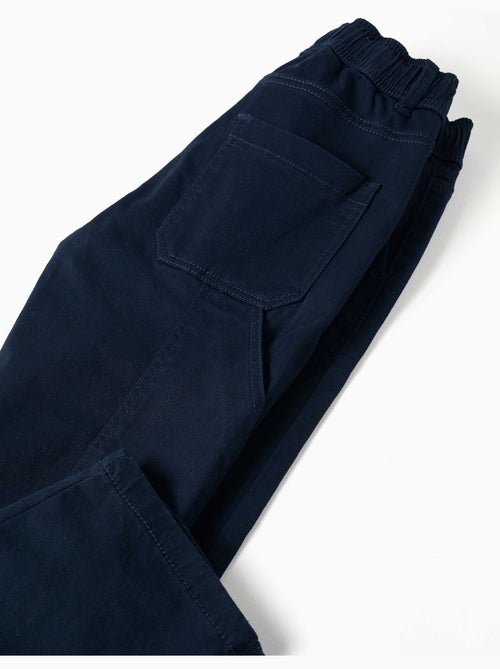 Pantalón carpenter de sarga con cintura elástica - Kiabi Pantalón carpenter de sarga con cintura elástica - Kiabi