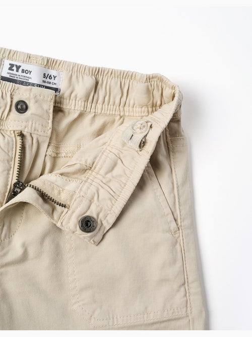 Pantalón carpenter de sarga con cintura elástica - Kiabi Pantalón carpenter de sarga con cintura elástica - Kiabi