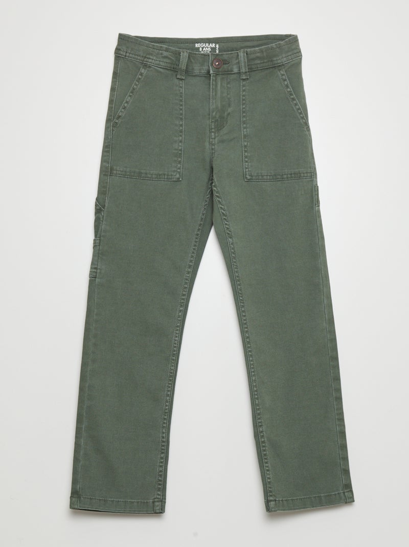 Pantalón carpenter regular KAKI - Kiabi
