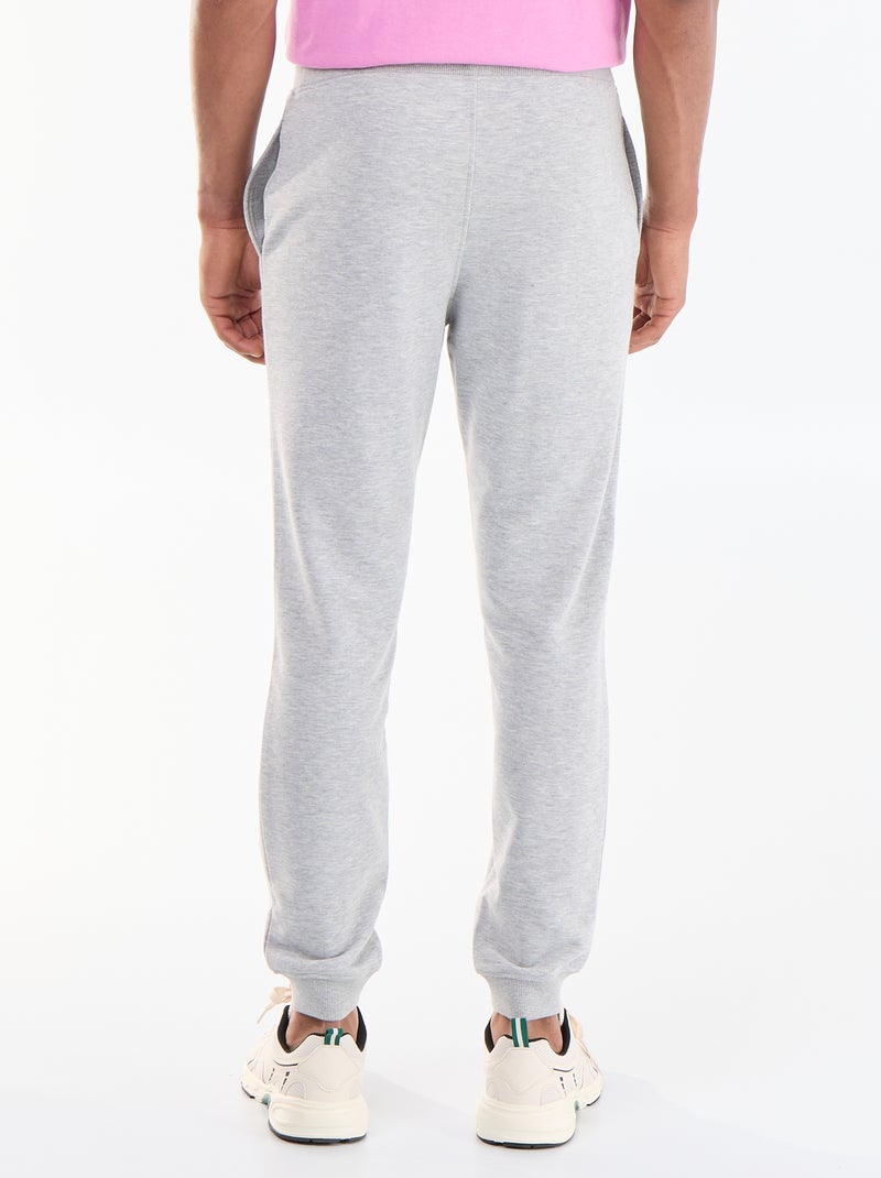 Pantalón chándal de felpa Gris - Kiabi