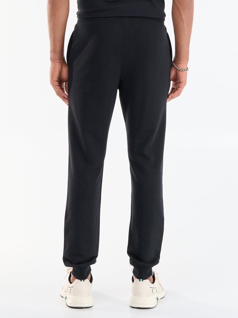 Pantalón chándal de felpa Negro - Kiabi