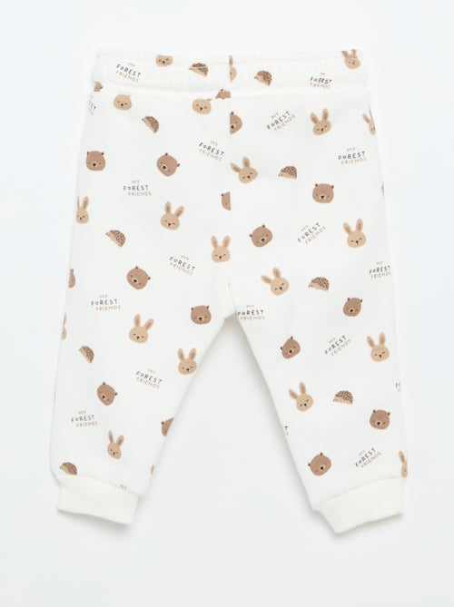 Pantalón chándal estampado - Kiabi