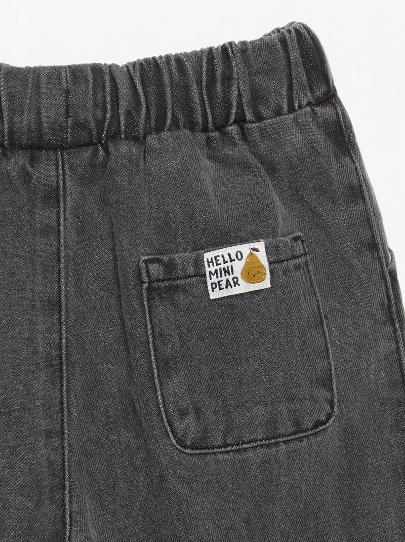 Pantalón Chándal Vaquero Gris - Kiabi