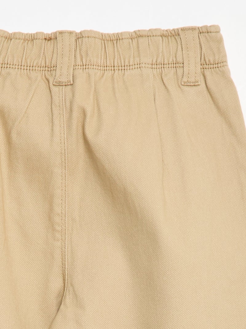 Pantalón chino - colección fácil de poner BEIGE - Kiabi