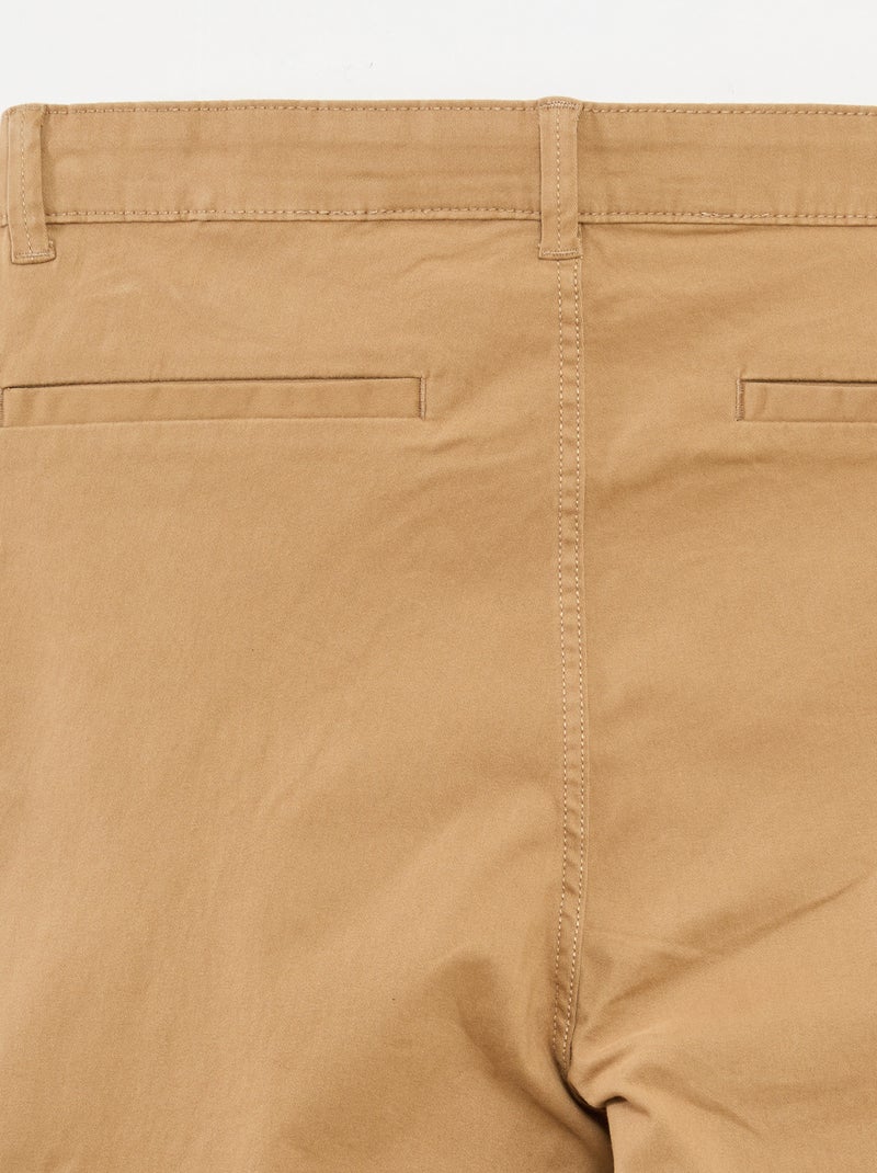 Pantalón chino - colección fácil de poner Beige - Kiabi