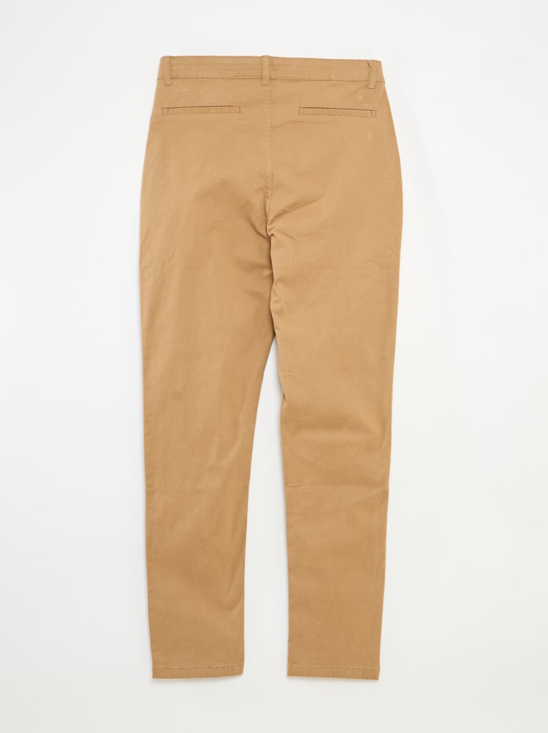 Pantalón chino - colección fácil de poner Beige - Kiabi