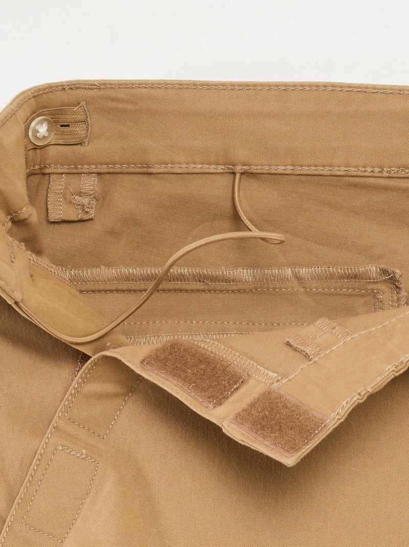 Pantalón chino - colección fácil de poner Beige - Kiabi