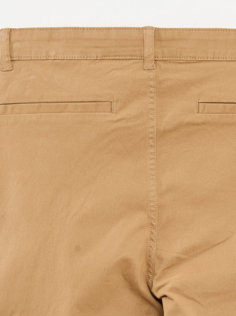 Pantalón chino - colección fácil de poner Beige - Kiabi