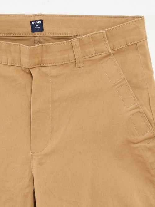 Pantalón chino - colección fácil de poner - Kiabi Pantalón chino - colección fácil de poner - Kiabi