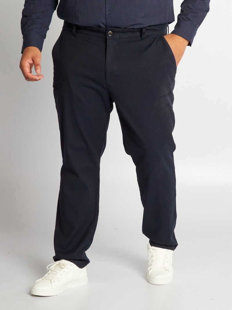 Pantalón chino ajustado NEGRO - Kiabi