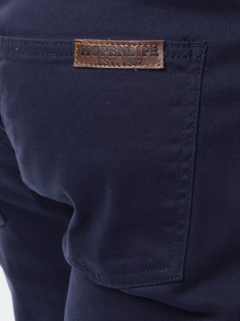 Pantalón chino Azul marino - Kiabi
