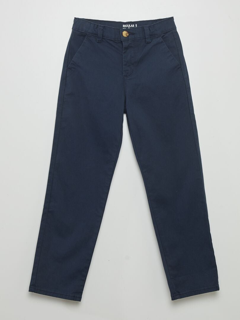 Pantalón chino azul - Kiabi