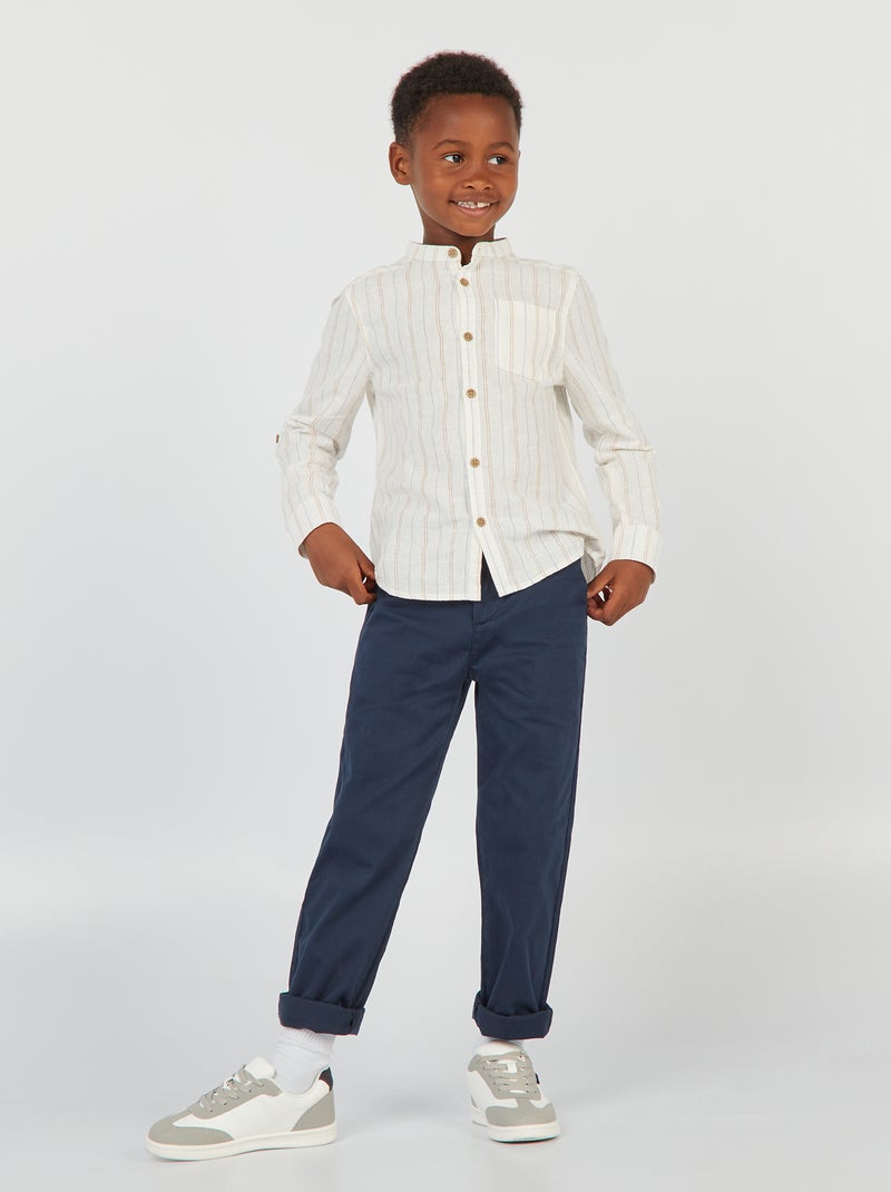 Pantalón chino azul - Kiabi