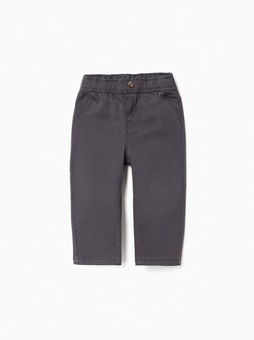 Pantalón chino baggy de sarga B&S - Kiabi