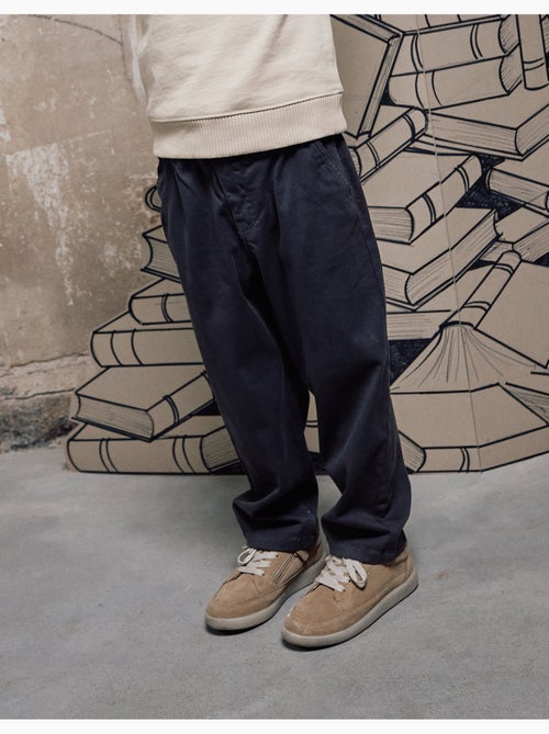 Pantalón chino baggy de sarga B&S - Kiabi