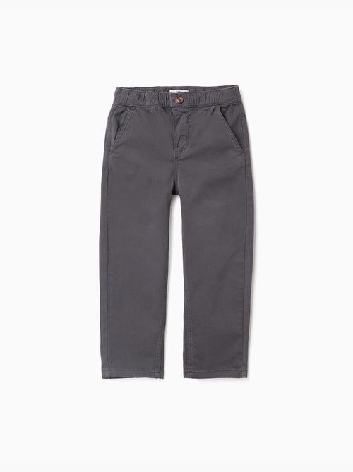 Pantalón chino baggy de sarga B&S - Kiabi