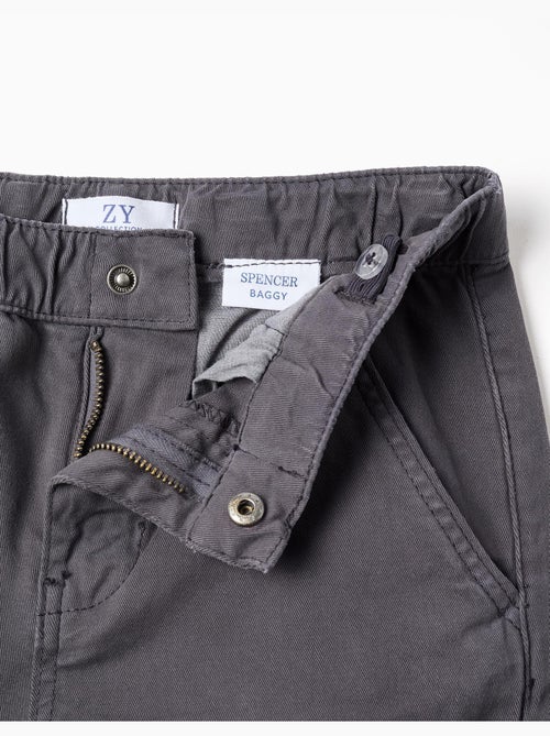 Pantalón chino baggy de sarga B&S - Kiabi