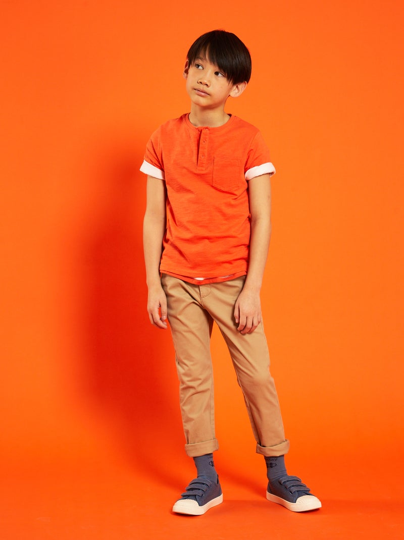 Pantalón chino BEIGE - Kiabi