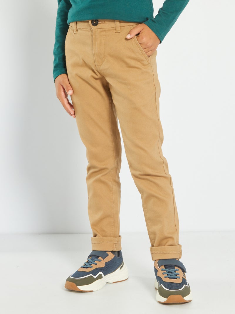 Pantalón chino BEIGE - Kiabi