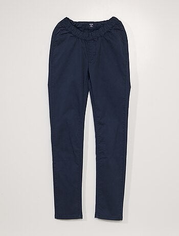 Pantalón chino con cintura elástica - colección fácil de poner