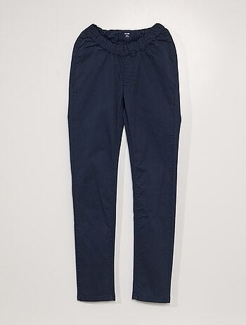 Pantalón chino con cintura elástica - colección fácil de poner