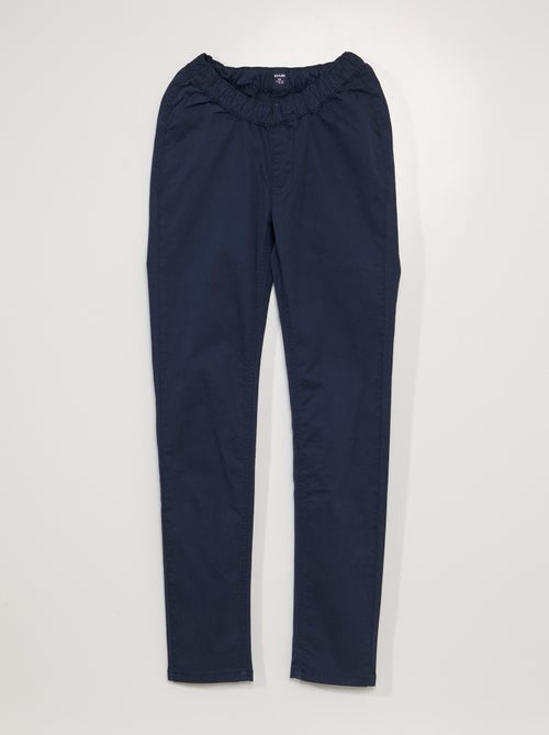 Pantalón chino con cintura elástica - colección fácil de poner - Kiabi