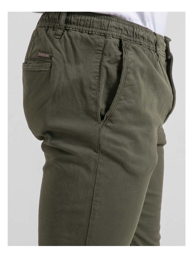 Pantalón chino CORTIN Caqui - Kiabi
