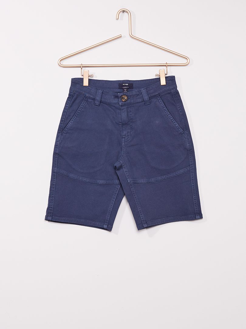 Pantalón chino corto azul - Kiabi