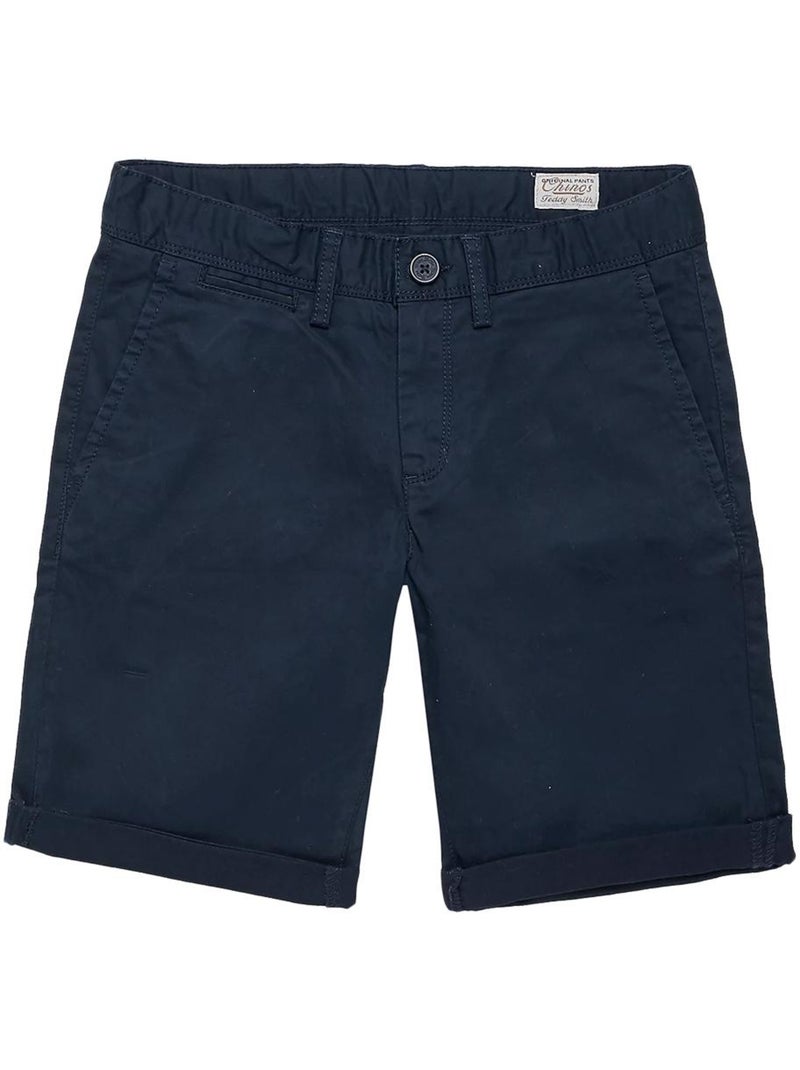 Pantalón Chino Corto Teddy Smith para Niño Azul marino - Kiabi