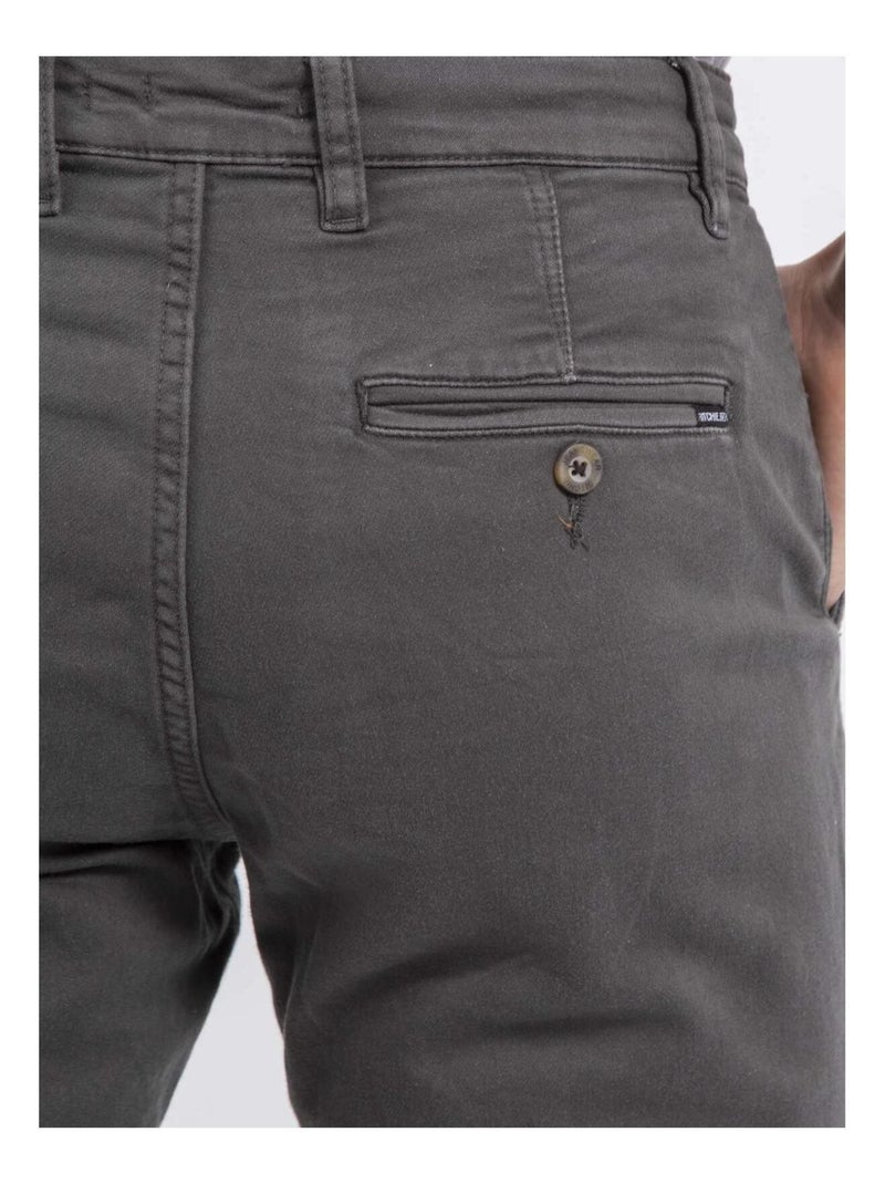 Pantalón chino coupe ajustée VALBACOL Gris oscuro - Kiabi