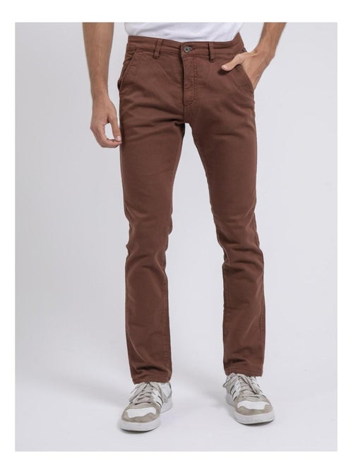 Pantalón chino coupe ajustée VALBACOL - Kiabi Pantalón chino coupe ajustée VALBACOL - Kiabi