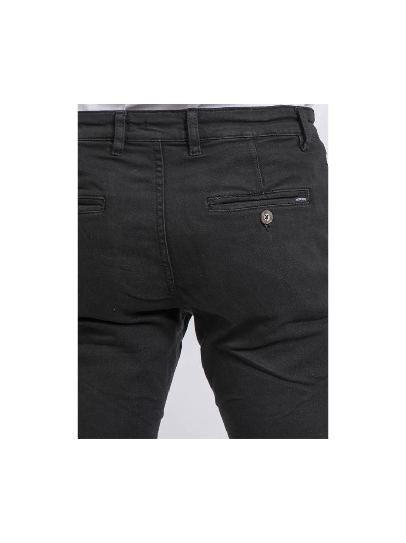 Pantalón chino coupe ajustée VALBACOL Negro - Kiabi