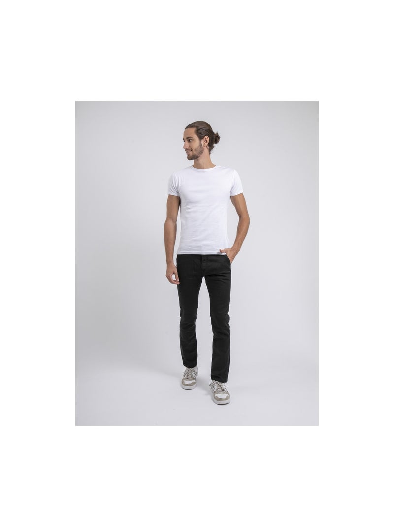 Pantalón chino coupe ajustée VALBACOL Negro - Kiabi