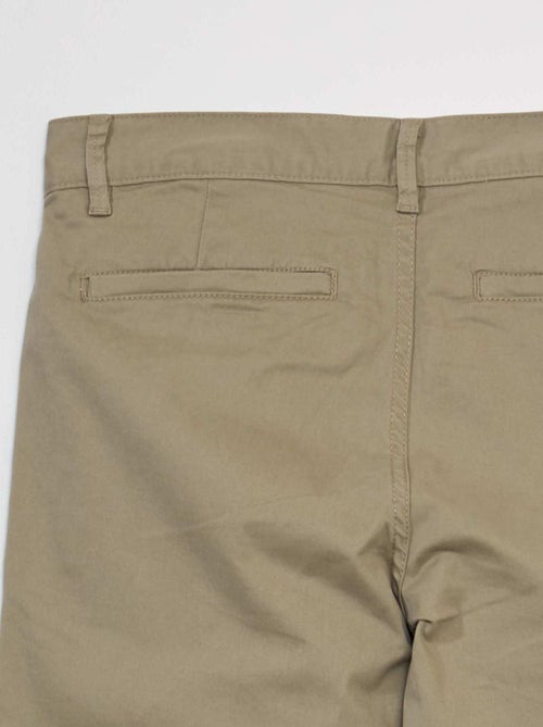 Pantalón chino de algodón elástico L34 - Kiabi
