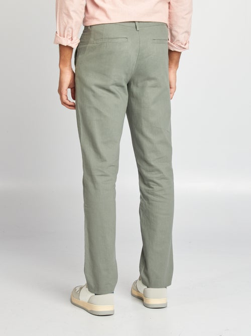 Pantalón chino de corte recto/regular fit - Kiabi