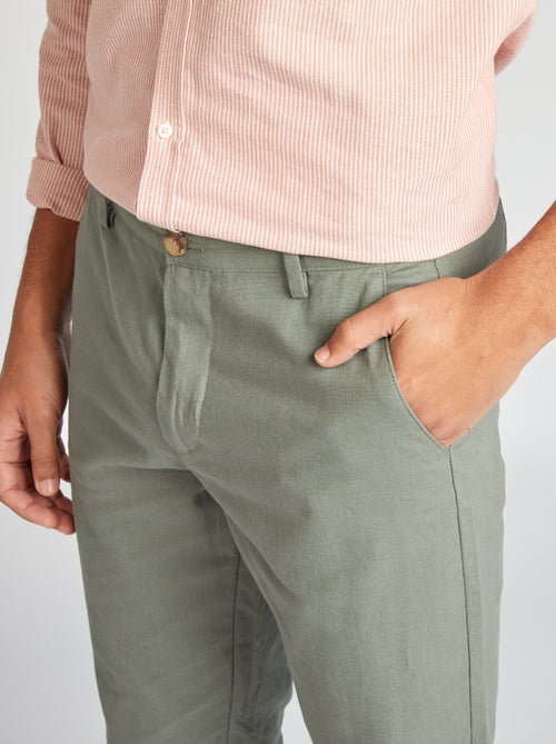 Pantalón chino de corte recto/regular fit - Kiabi